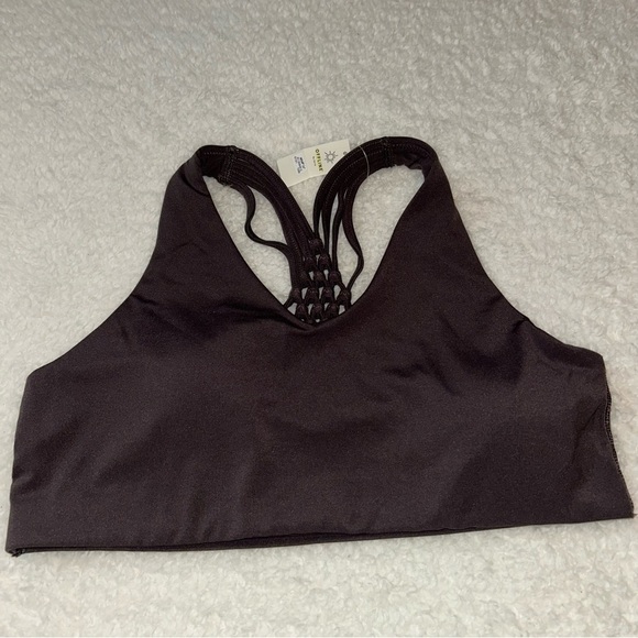 Aerie Offline Real Me Stretch Medium Support Macrame Sports Bra Large NWT - Picture 1 of 5